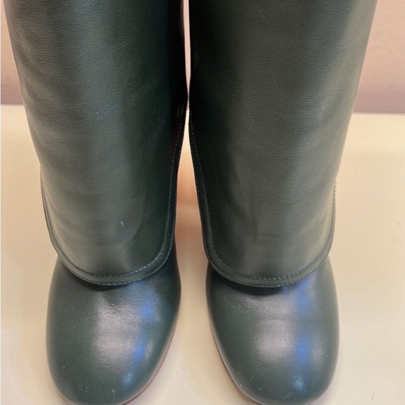 AGL made in Italy Stylish Green Boots with Orange Heel as seen on Emily in Paris - Picture 7 of 13